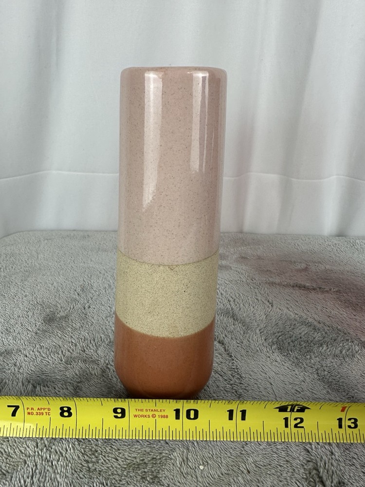 Tricolor Stoneware Vase