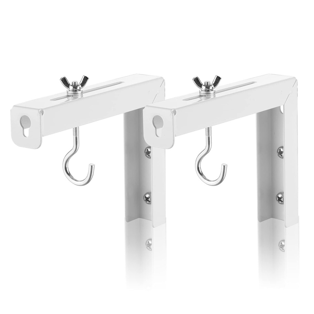 Universal Projector Screen Wall Mount L-Brackets Wall Hanging Mount 6 inch Ad...