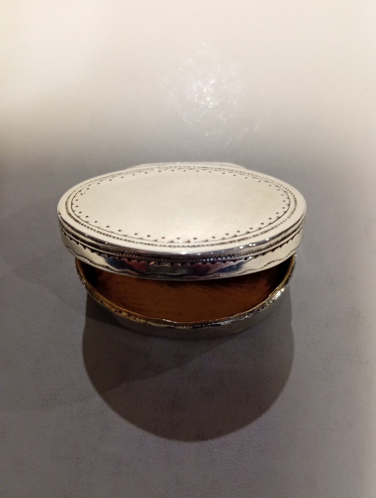 Solid Silver Early Georgian Snuff Box Circa 1740