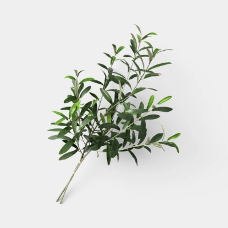 Artificial Olive Stem Leaf Sprays