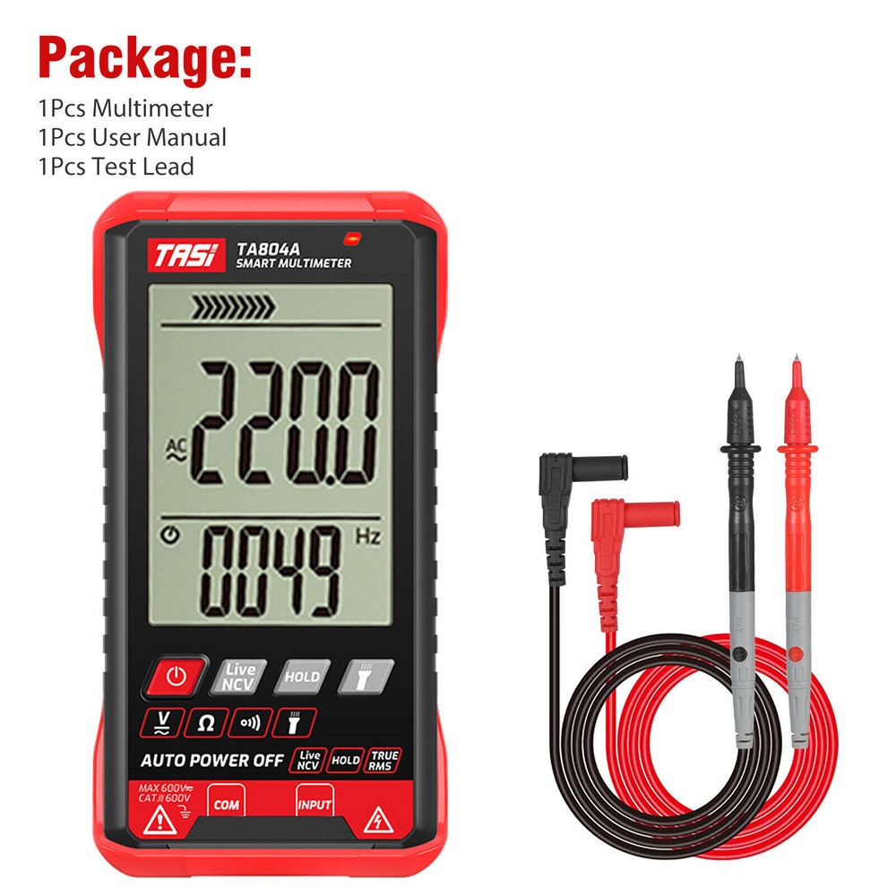 Multimeter Ohmmeter Voltmeter Digital Display Auto Range Test Volt Tester AC KY