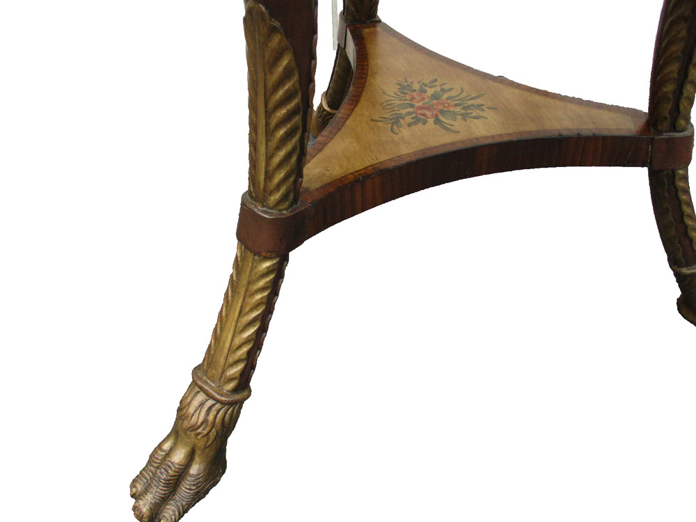 63402 Decorator Round Lamp Table Stand Nightstand Eagle Head