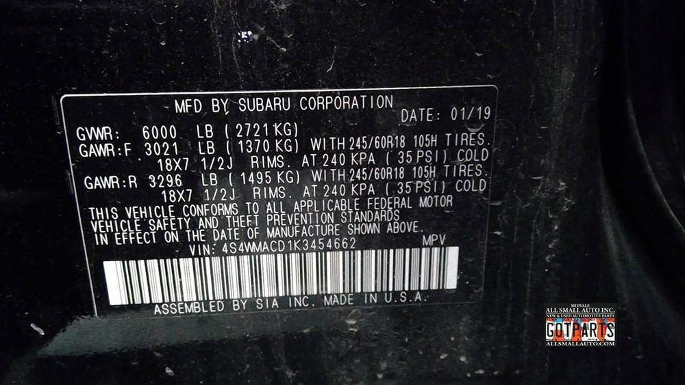 ASCENT 2019 Speedometer 207010