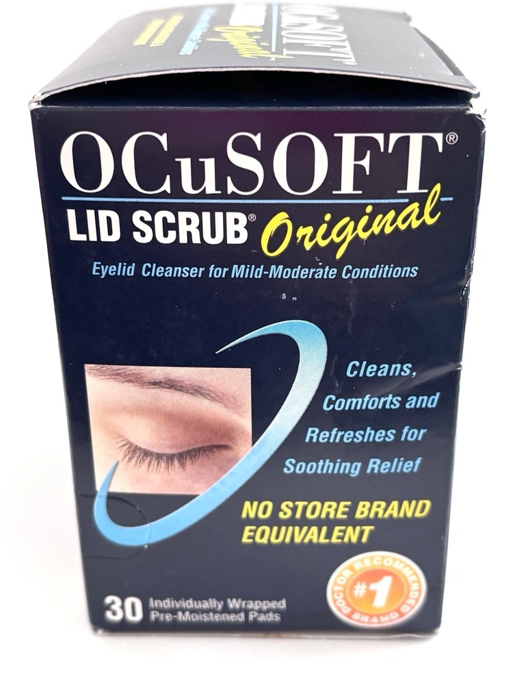3 Pack Boxes OCUSOFT LID SCRUB Allergy & Original EYELID CLEANSER - Ships Quick!
