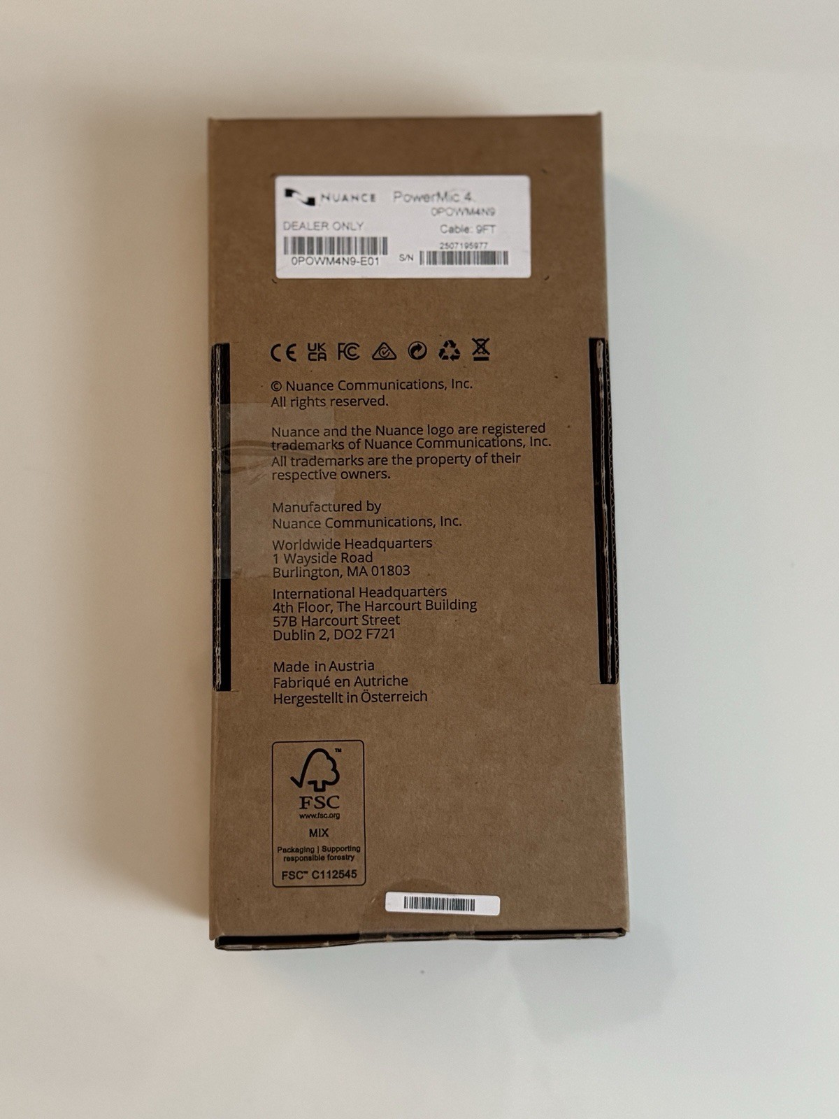 Nuance PowerMic 4 0POWM4N9-E01