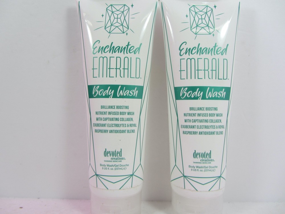 2 PACK - DEVOTED CREATIONS ENCHANTED EMERALD BODY EMERALD BODY WASH