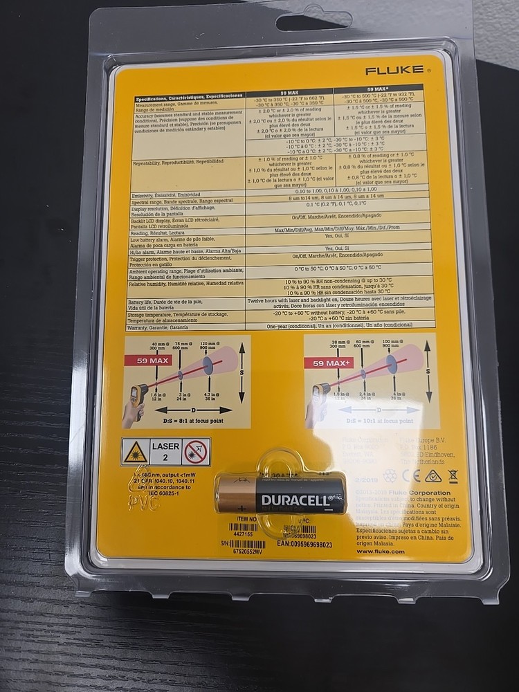 Fluke 59 MAX - Infrared Thermometer