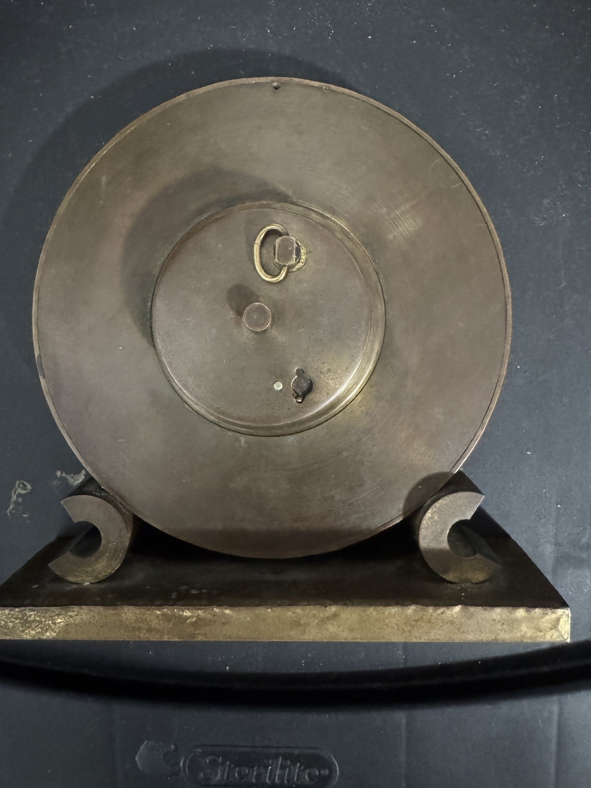 Antique Working 1930's LUXOR Swiss Gilt Brass 8 Day 15 Jewel Mantel Desk Clock