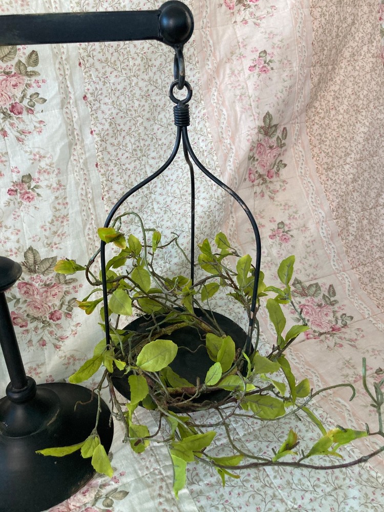 vintage style scales with greenery