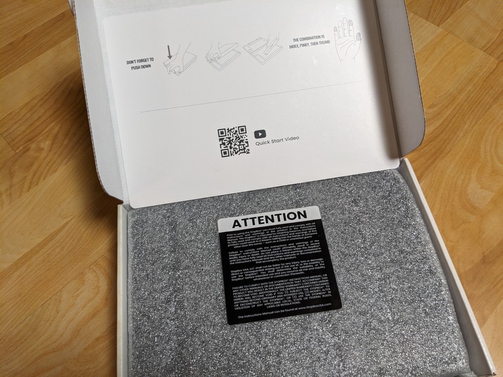 NEW StopBox HRD Instant Access Handgun Retention Device SB101