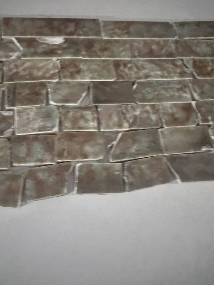 46 Antique Architectural Fireplace Surround Ceramic Backsplash Tile Salvaged