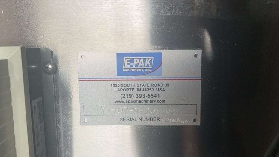 EPAK 60" Stainless Rotary Feed, Pack Off Table, Accumulator Accumulation