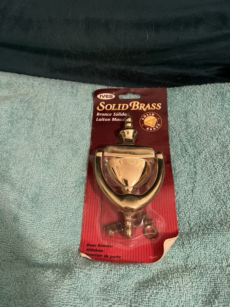 Ives Brass Door Knocker NOS