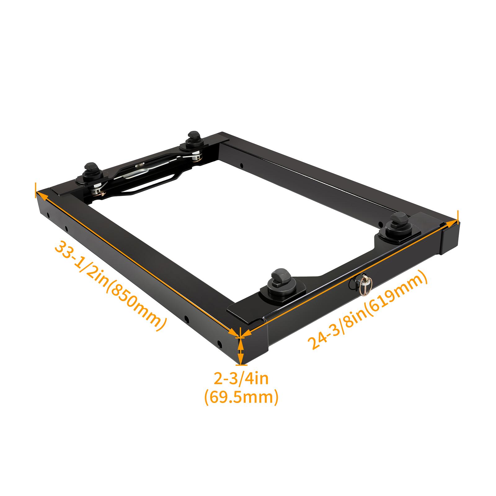 For Ford F-350 F-250 Super Duty 11-20 Black 5th Wheel Hitch Adapter w/ Handles