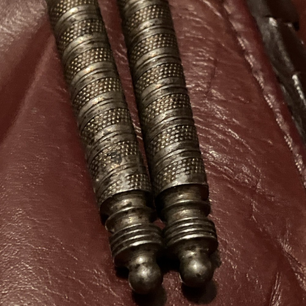 Silver Metal Vintage/Retro Nutcracker Set with 2 Nutcrackers and 6 Picks