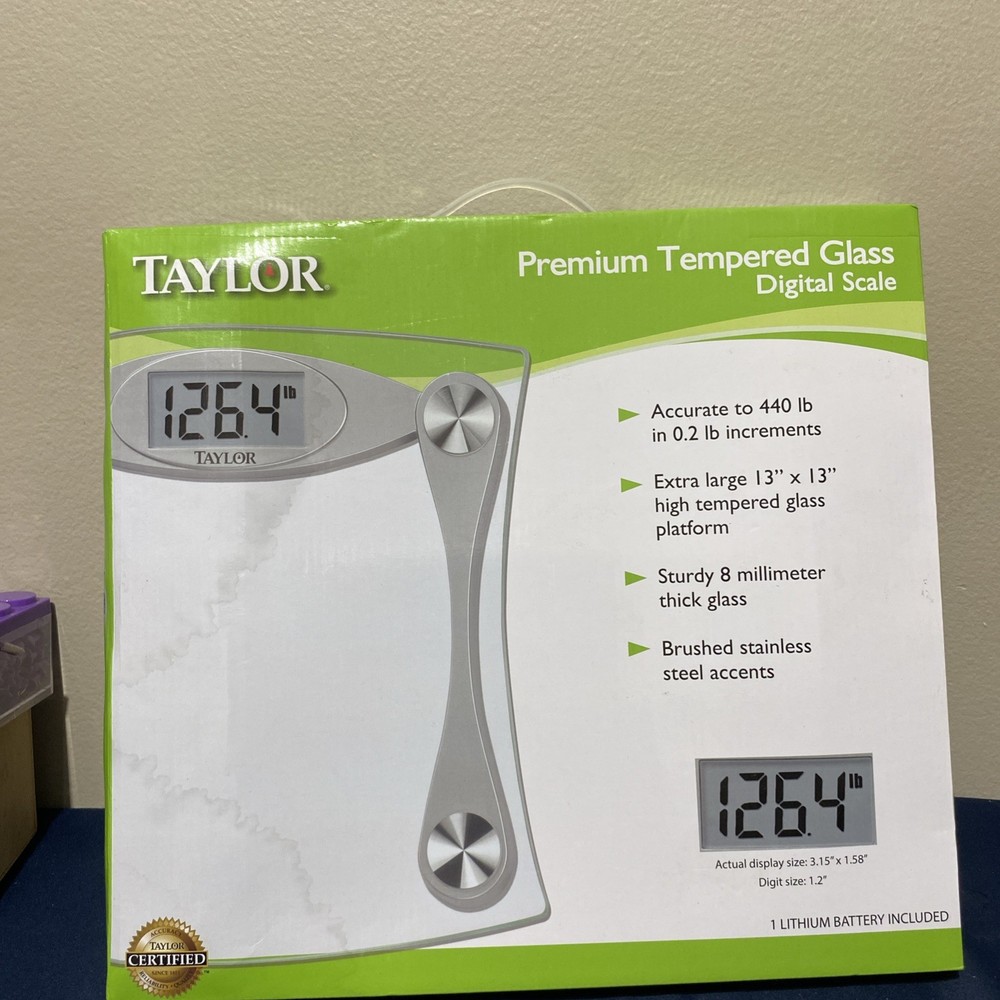 Taylor 400 lb Digital Bathroom Scale Clear