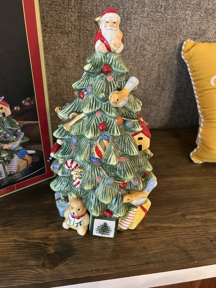 Spode Christmas Tree Collection - Spode Anniversary Figural LED Tree 12” READ