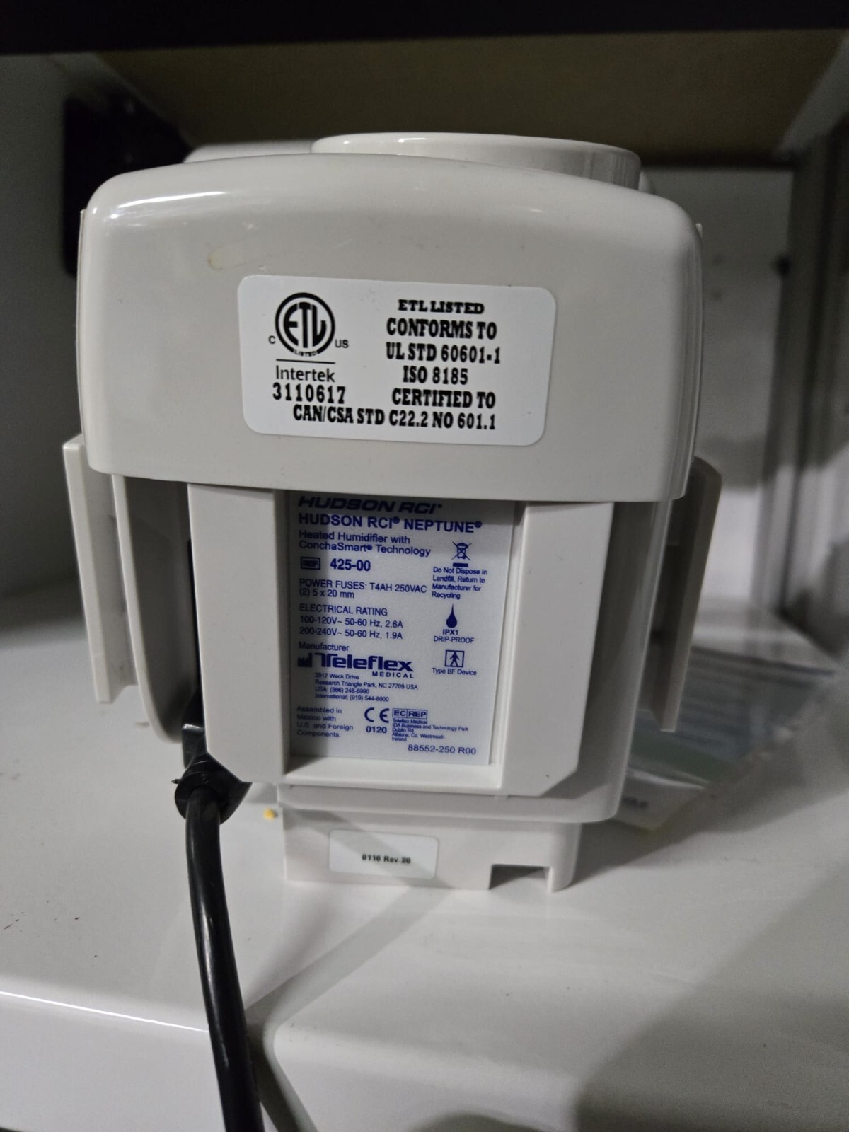 Hudson RCI Neptune ConchaSmart technologyHeated Humidifier 425- (lot of 3 units)