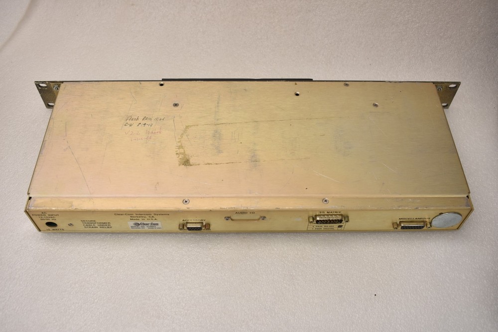 Clear-Com Intercom System Matrix Plus II ICS-102 Master Station