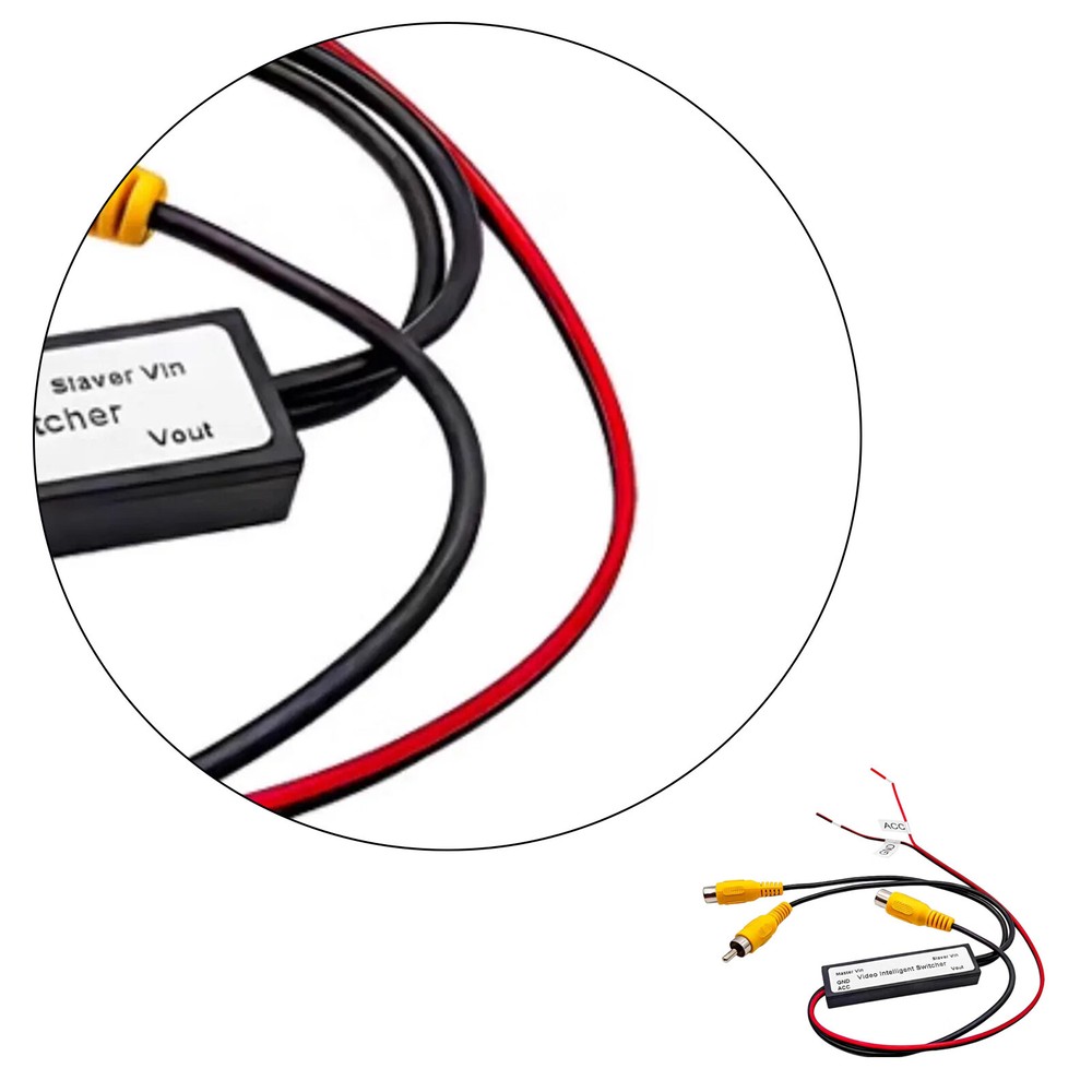 Intelligent Car Video Switch 2 to 1 RCA – Automatic Rear & Front Camera Input