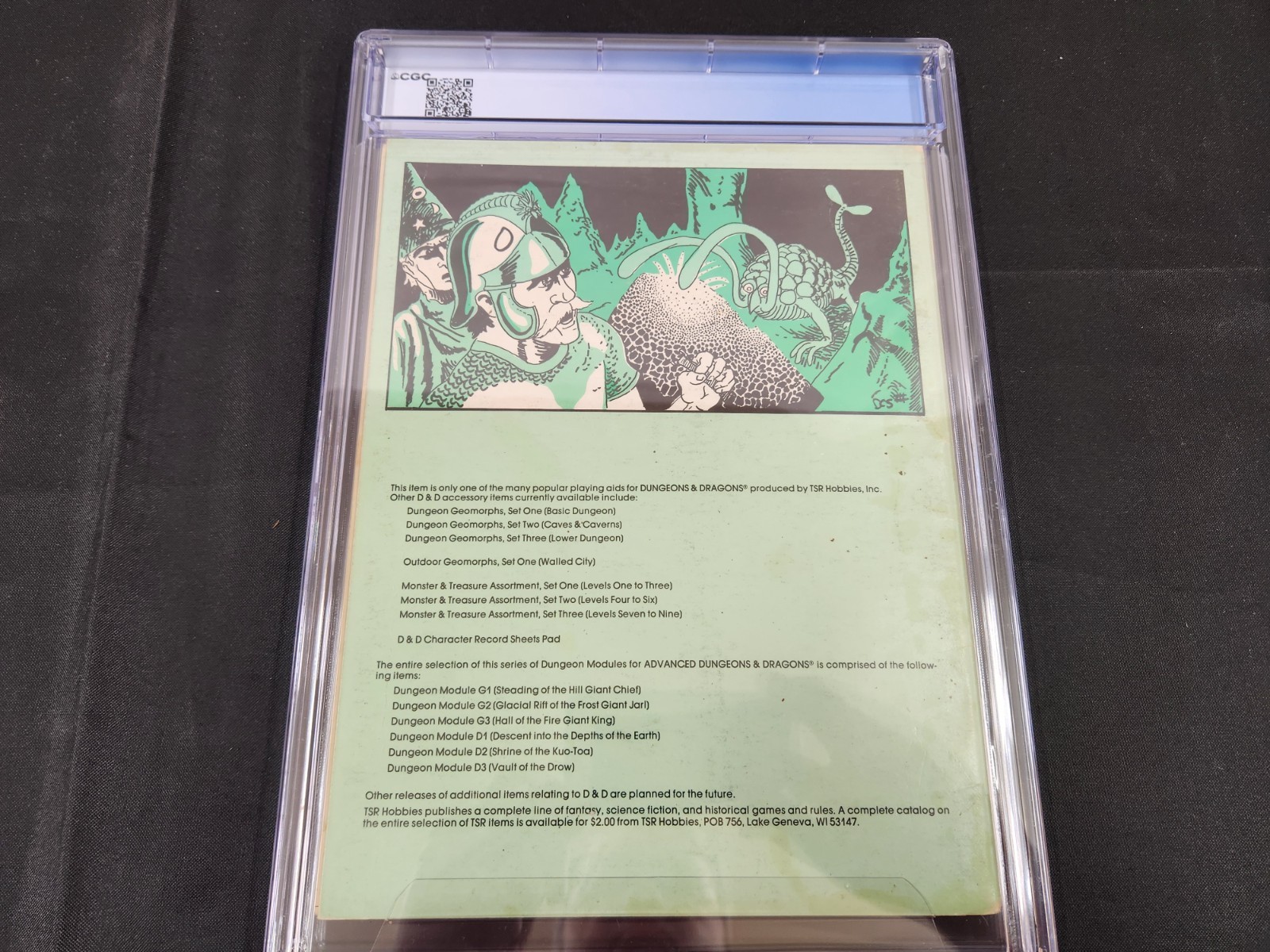 Shrine of the Kua-Toa Dungeons & Dragons AD&D Module Monochrome CGC Graded 4.5