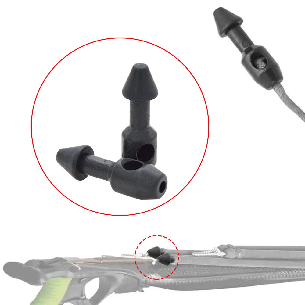 2PCS Wishbone Inserts Speargun Band Fish Fork Wishbone Inserts New