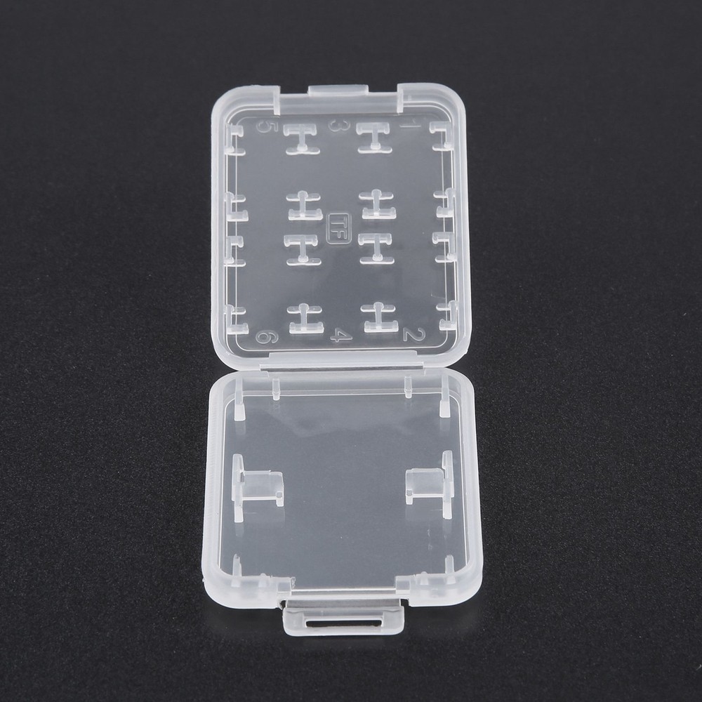 Eight in Plastic Micro SDHC TF MS Memory Card Storage Case Box Protector6469