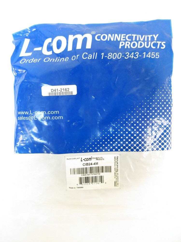 L-COM CIB24-4M IEEE-488 (GPIB) - Cable Assembly, Normal/Normal 4.0m