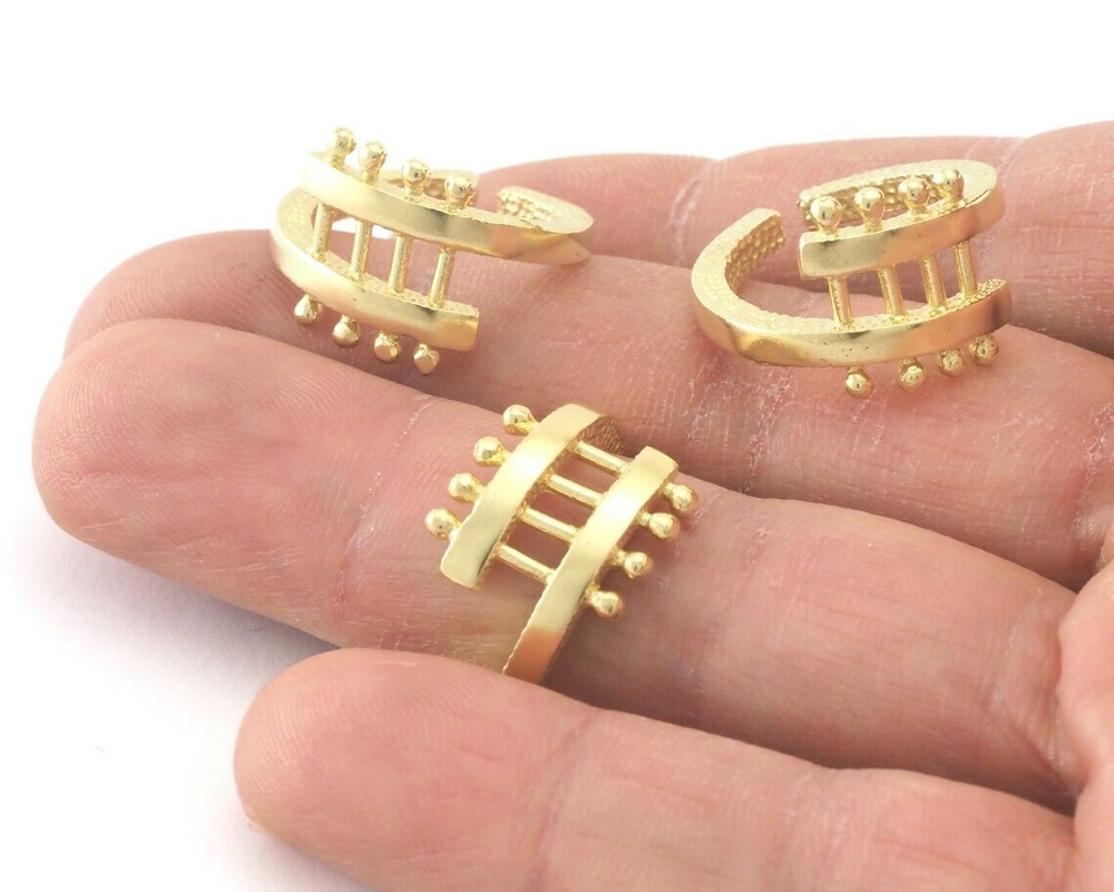 Statement Adjustable Ring Raw brass (5-9 US inner size) 4191