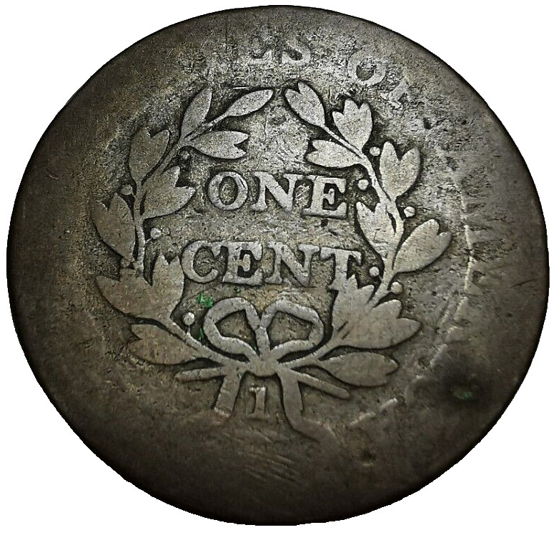 1803 US Draped Bust Large Cent Coin S-260