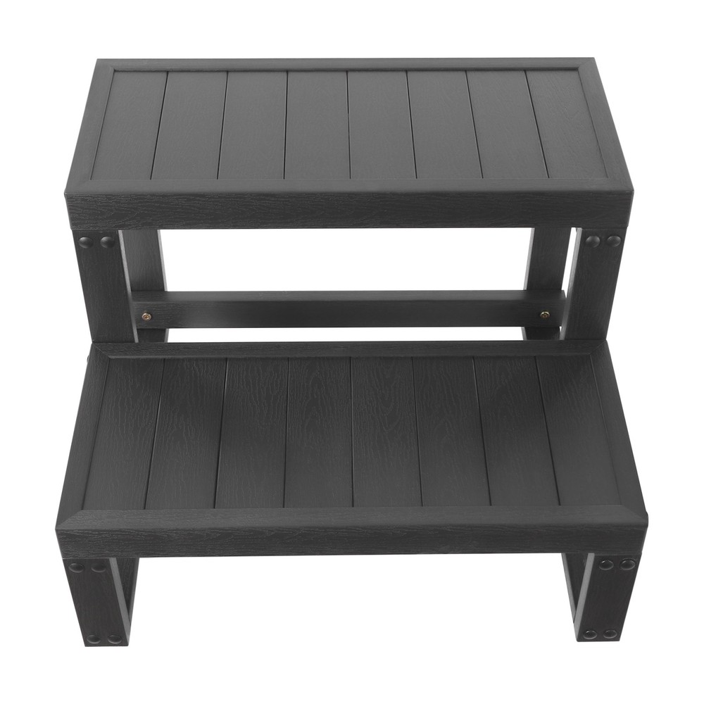 2-Steps Rectangular Tub Steps Spa Steps Hot Tub Stairs Ladder Floorstanding ﻿