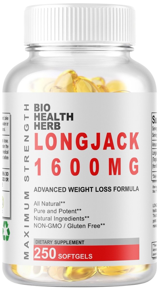 250 Softgels Longjack 1600 mg   Longifolia Root Extract