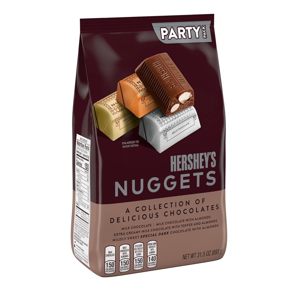 HERSHEY'S NUGGETS Assorted Chocolate Easter Candy Party Pack 31.5 oz
