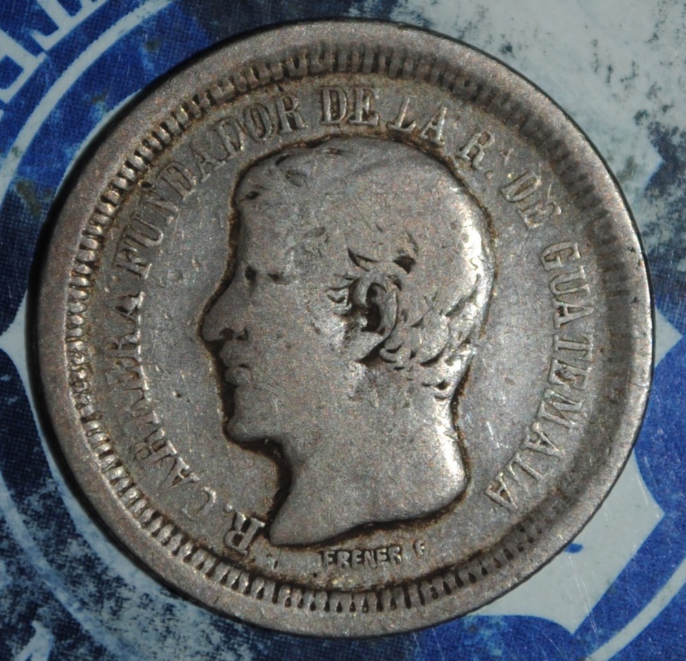 Guatemala Silver 1868 1 Real {{{3C41