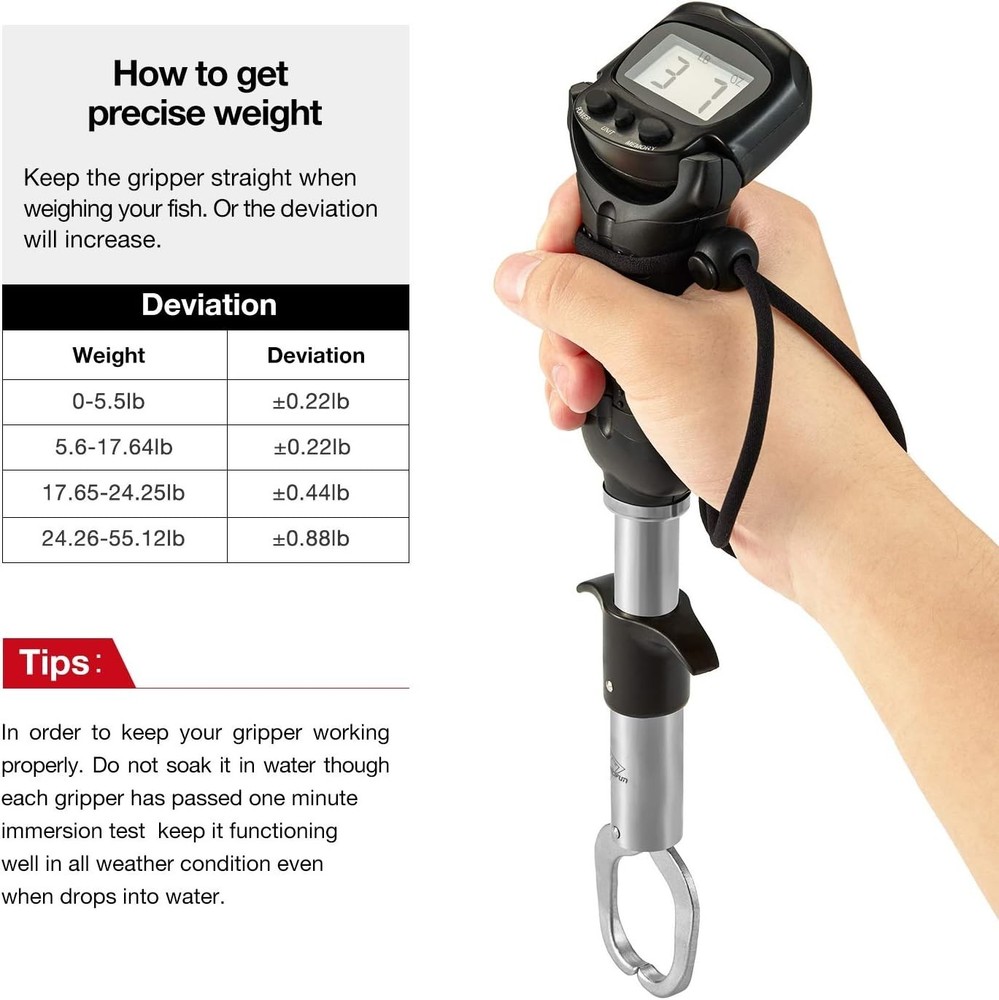 Memory Function Fishing Scale with Saltwater Resistance
