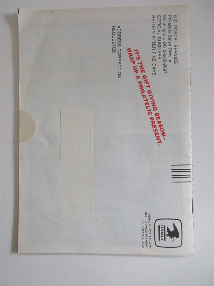 Vintage PHILATELIC CATALOG December 1983- January 1984 USPS Stamps