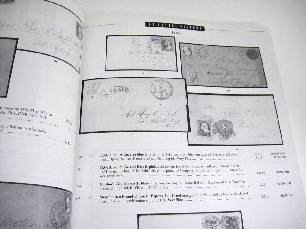 Wolffers Stamp Auction Catalog 1992 Covers Provisionals Carrier Local Confederat