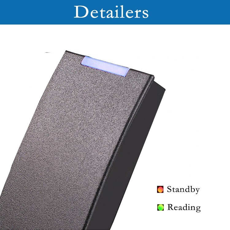 Wiegand26 125KHz EM4100 4200 RFID ID Reader Weatherproof For Access control 3Fob