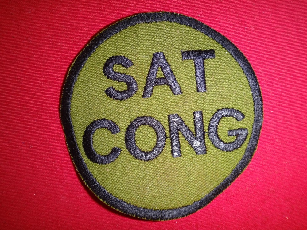 Vietnam War Slogan "SAT CONG" Kill Communists (VC) Subdued Patch