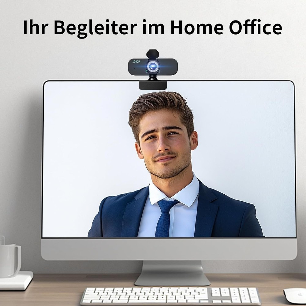 1080P Webcam for Computer/Laptop/Desktop/PC, External Camera with Microphone, US