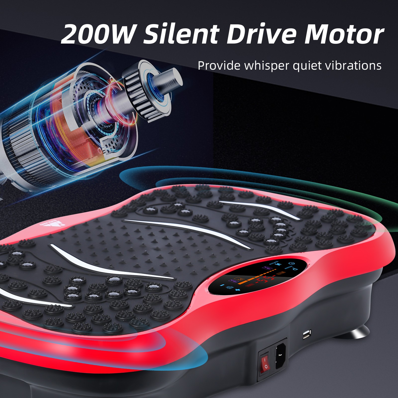 Vibration Plate – Full Body Workout & Weight Loss Machine for Home，330lbs