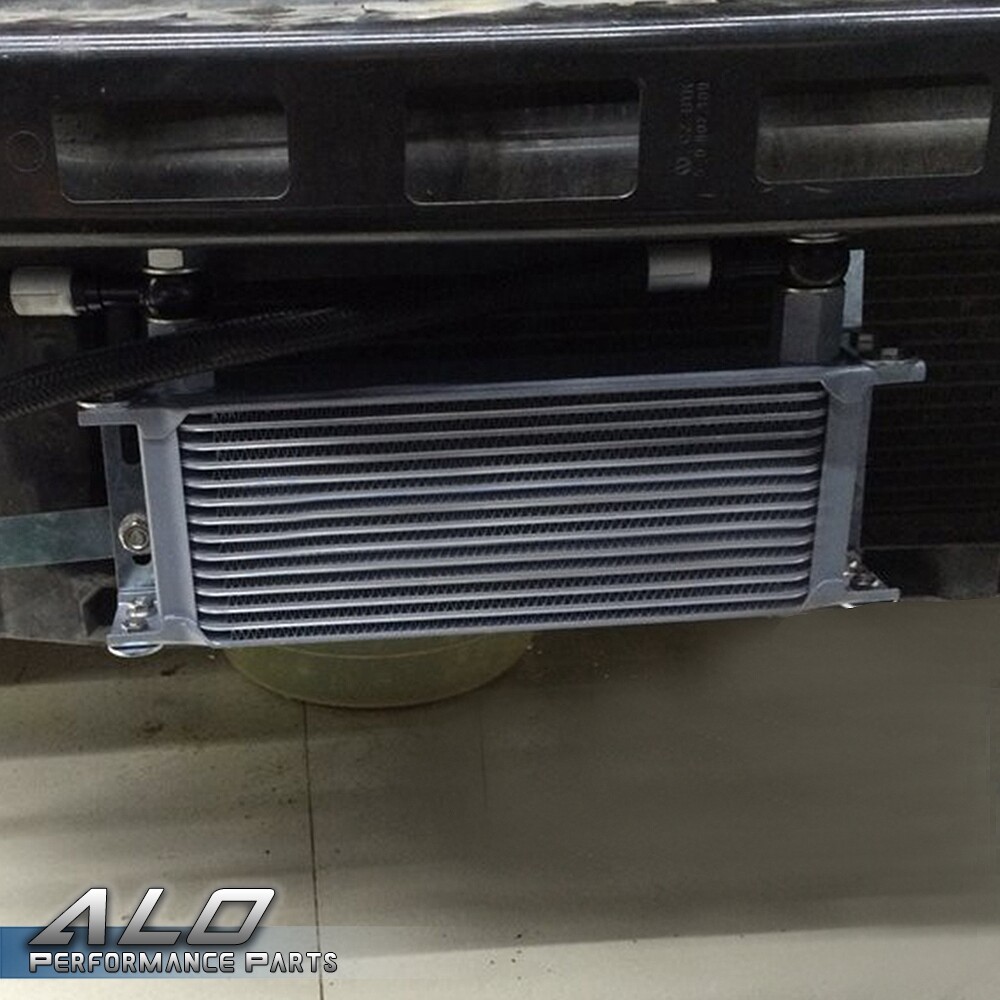 Fit For Universal 28 Row Engine Transmission Oil Cooler +7" Electric Fan Kit