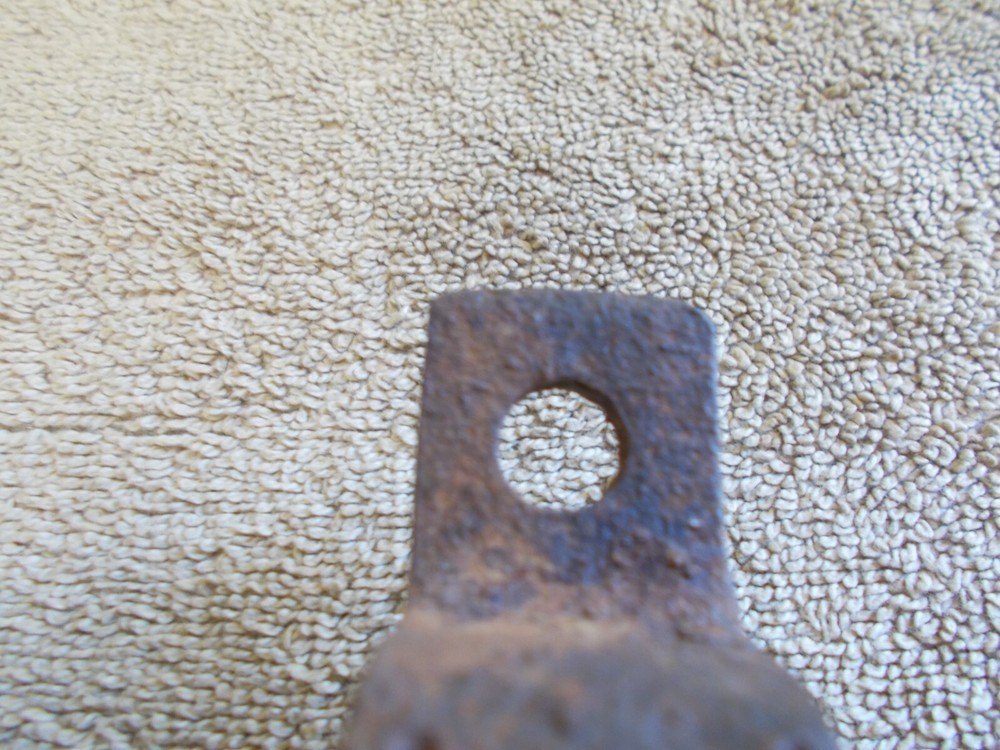 VINTAGE HANDLE CAST IRON DRAWER PULL BARN BLACKSMITH HAND MADE PRIMITIVE