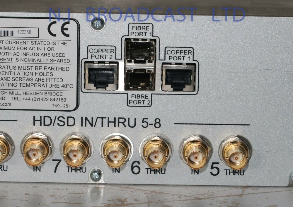 1x Calrec Hydra HD / SDI 8 channel interface unit