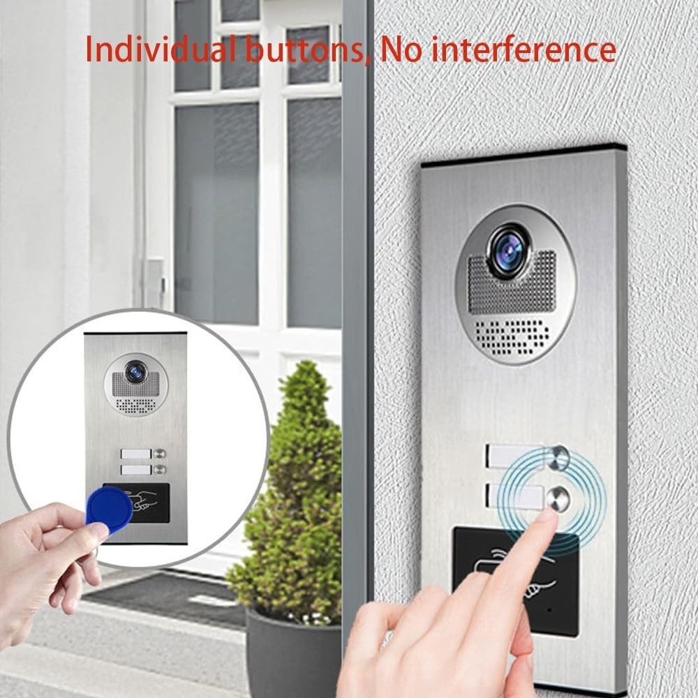 10-Inch Touchscreen Smart Video Intercom for 2 Units – with Motion Detection,
