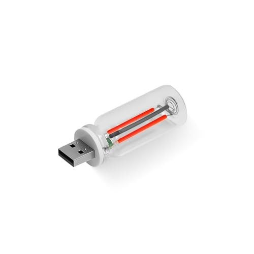 USB LED Car Interior Atmosphere Light, Auto Interior Lights, Plug-in USB Red