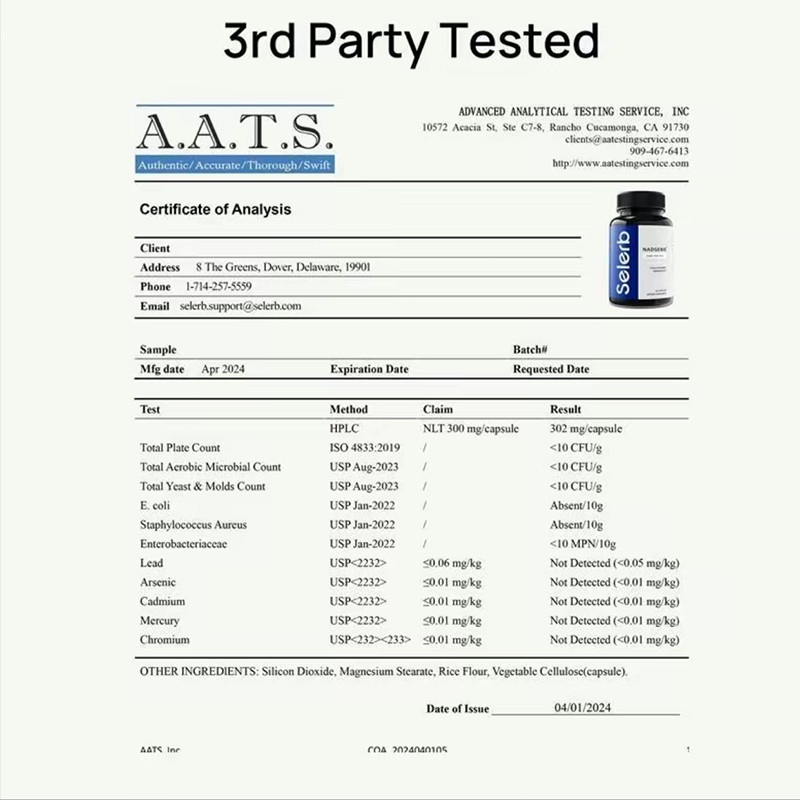 Selerb NAD+ Supplement for Men-With Liposomal-NAD+,CoQ10, L-Carnitine, L-Arginin