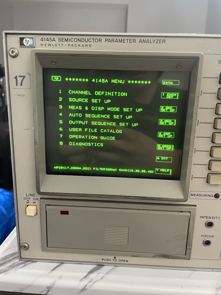 HP 4145A Semiconductor Parameter Analyzer Used Condition Working See Description