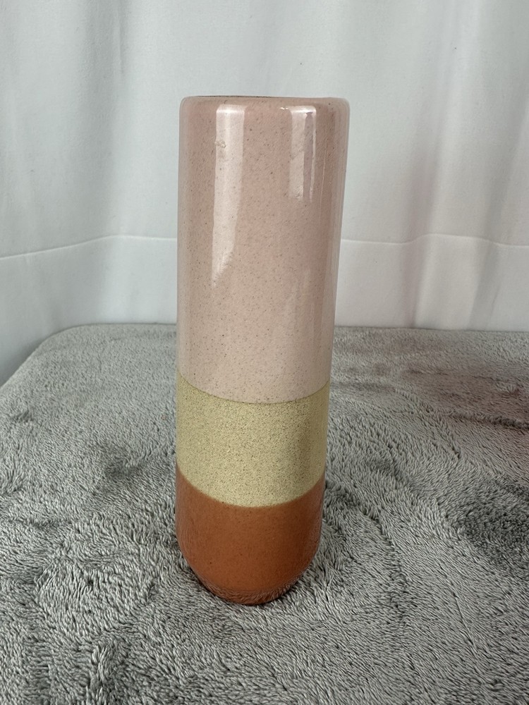 Tricolor Stoneware Vase