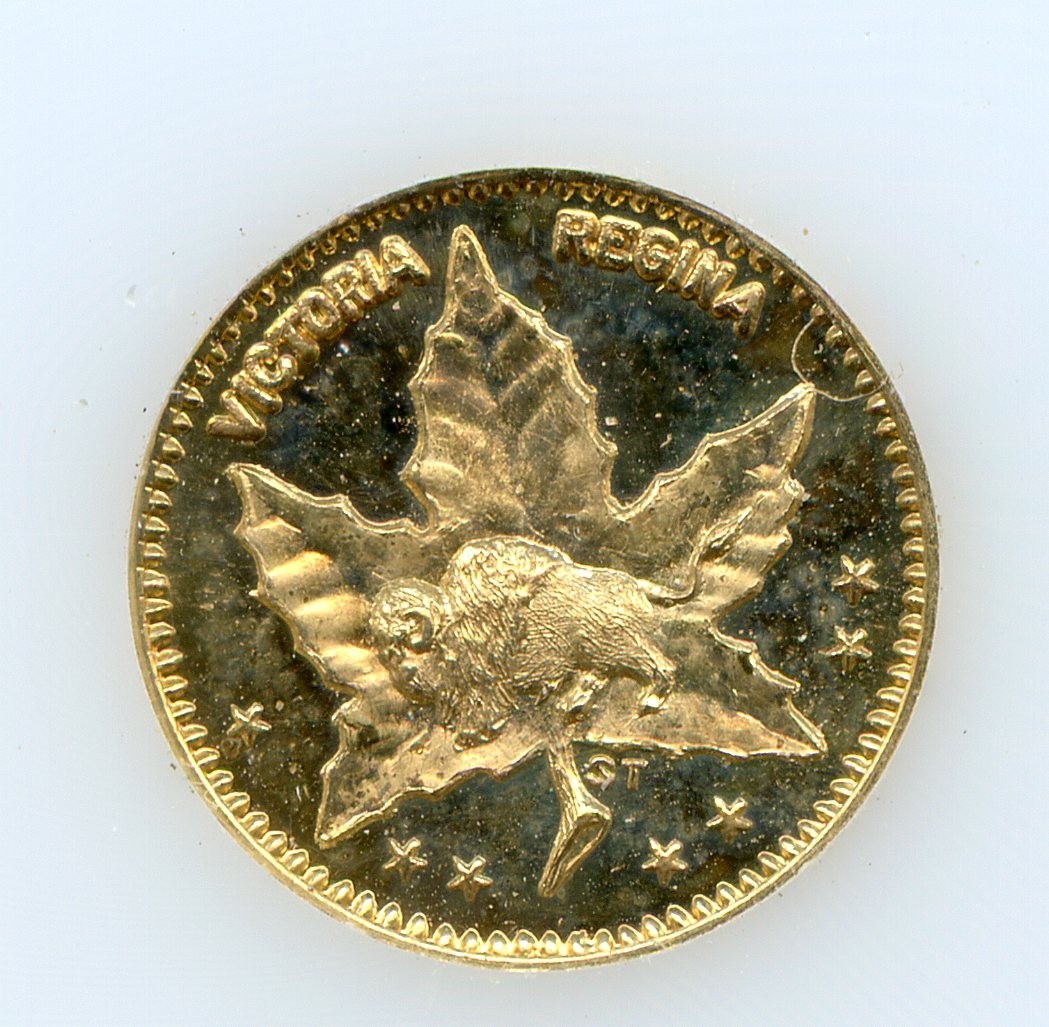 RARE SET - 1898 Manitoba, Canada Gold 1/2D & 1/4D / California Fractional Gold